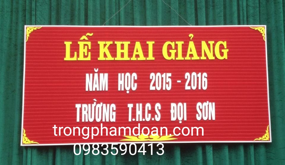 Chữ bảng hội nghị 01